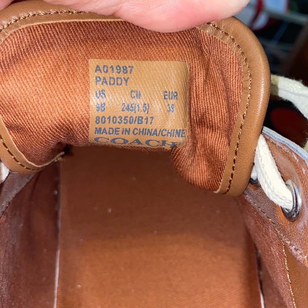 Coach Paddy sneakers size 9B EUR 39 - Picture 8 of 8